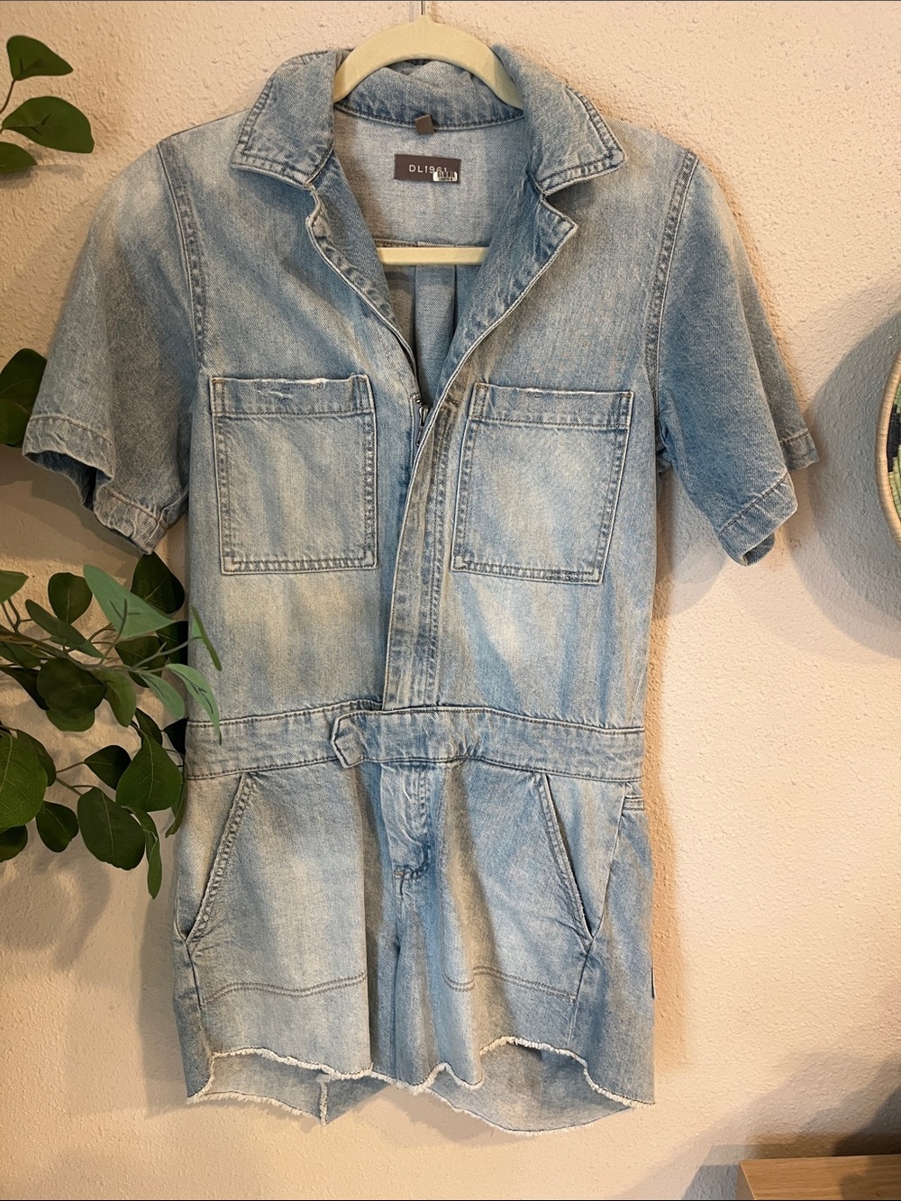 DL1961 Light Blue Denim Jacket with Zip